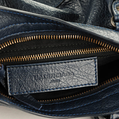 Balenciaga Agneau Classic Hardware Mini City Bleu Obscur 7 of 8