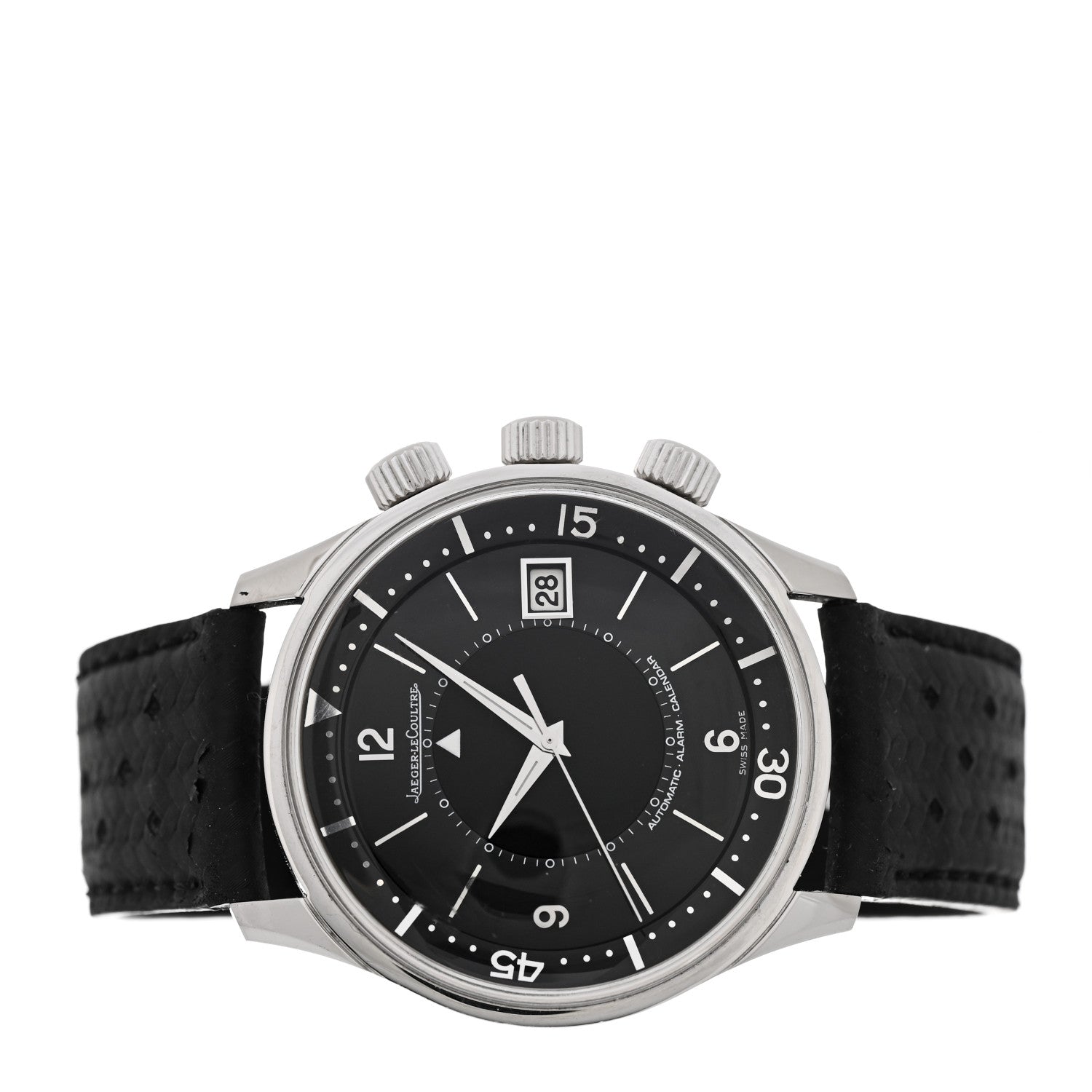 Jaeger-LeCoultre Platinum Calfskin 42mm Tribute To Polaris Automatic Watch Black 190.6.96 2 of 8