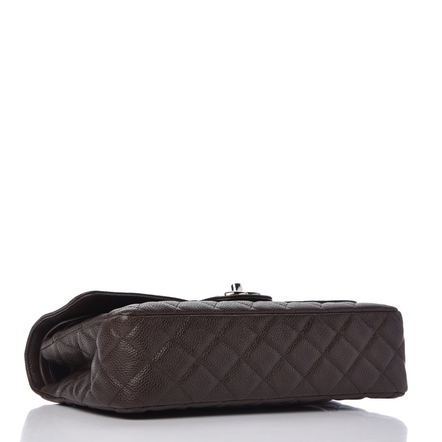 Chanel Caviar Quilted Medium Double Flap Brown 4 of 10