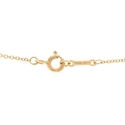 Tiffany 18K Yellow Gold Diamond Paloma Picasso Modern Heart Pendant Necklace 4 of 4