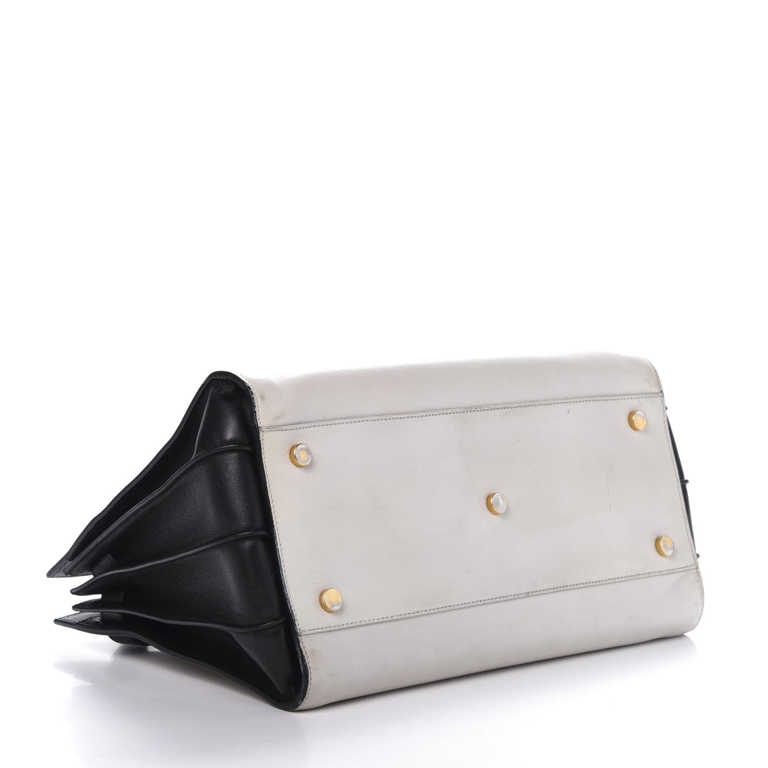 Saint Laurent Calfskin Small Sac De Jour White Black 4 of 18
