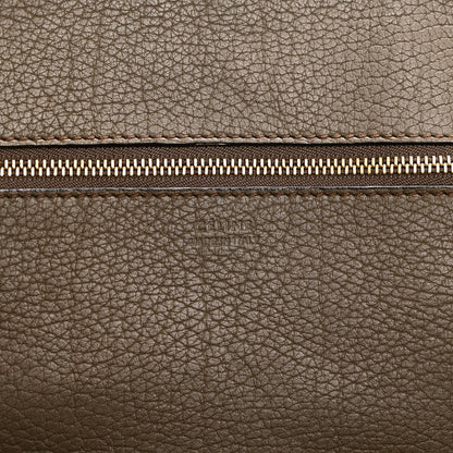 Celine Crisped Calfskin Large Tie Knot Tote Dark Khaki 7 of 17