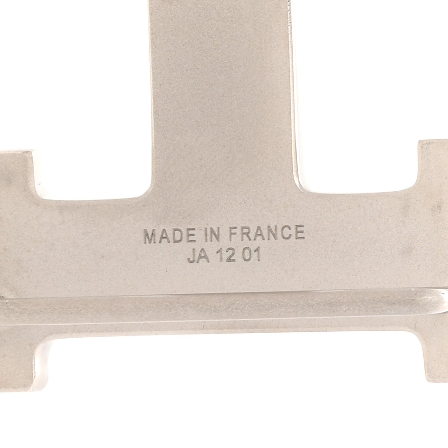 Hermes Brushed Palladium 32mm H Belt Buckle 4 of 5