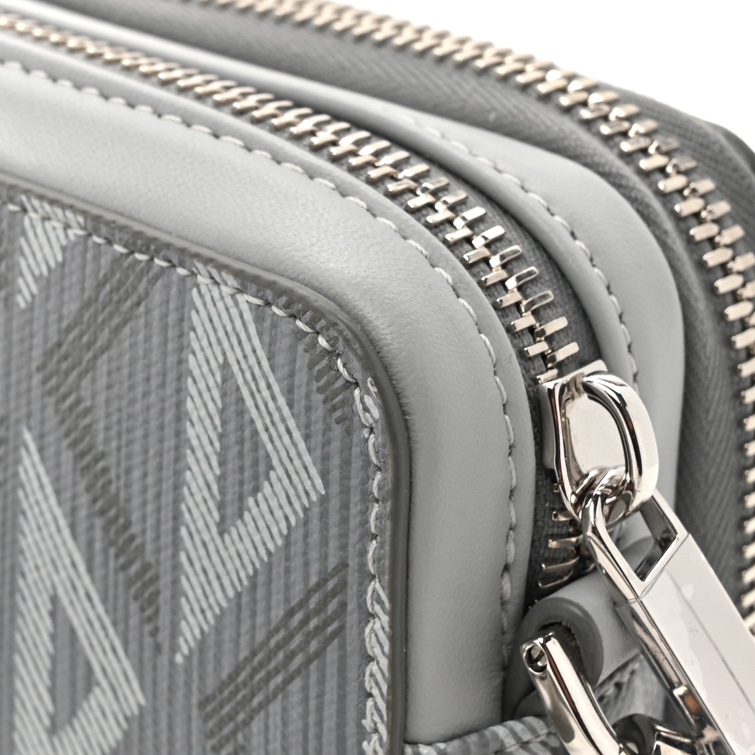 Christian Dior Coated Canvas CD Diamond Messenger Pouch Grey 13 of 14