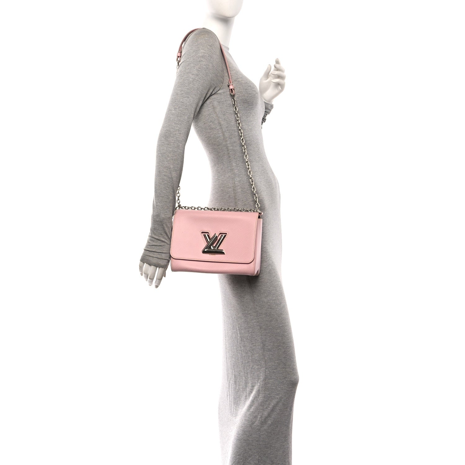 Louis Vuitton Epi Twist Shoulder Bag MM Rose Ballerine 2 of 10