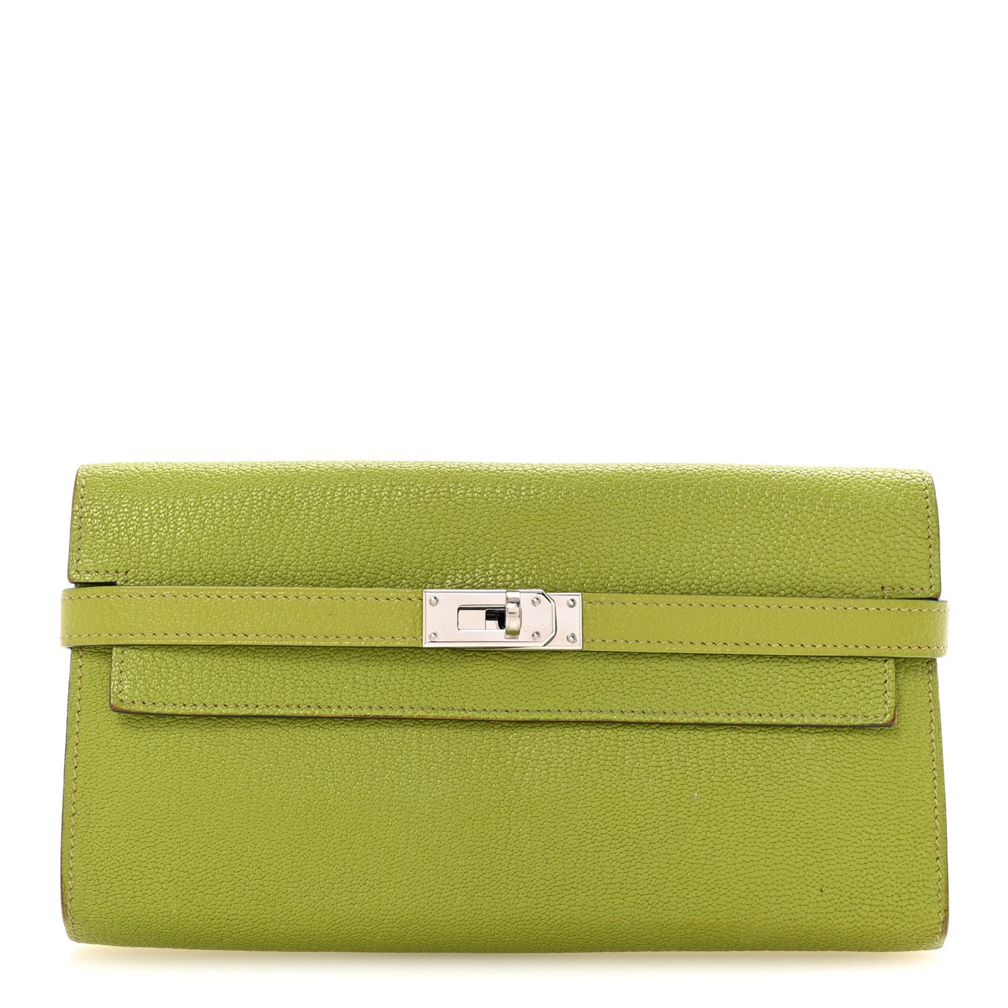 Chevre Mysore Kelly Longue Wallet Vert Anis