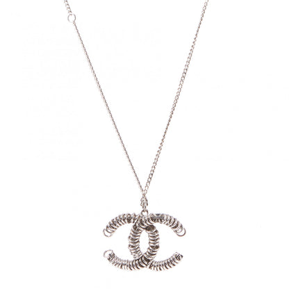 Chanel Metal CC Necklace Silver 1 of 7