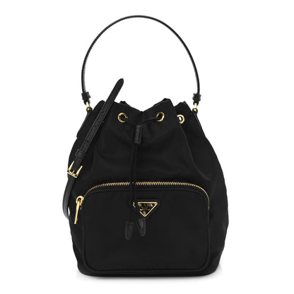 Prada Re-Nylon Duet Drawstring Shoulder Bag Black 1 of 11