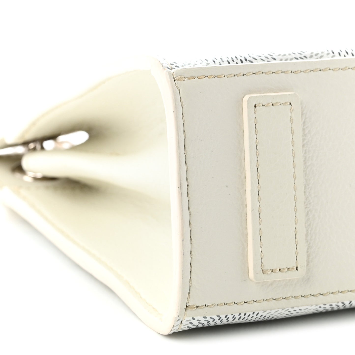 Goyardine Mini Rouette Structure White