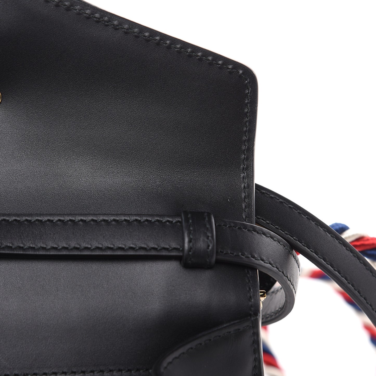 Calfskin Mini Sylvie Top Handle Bag Black