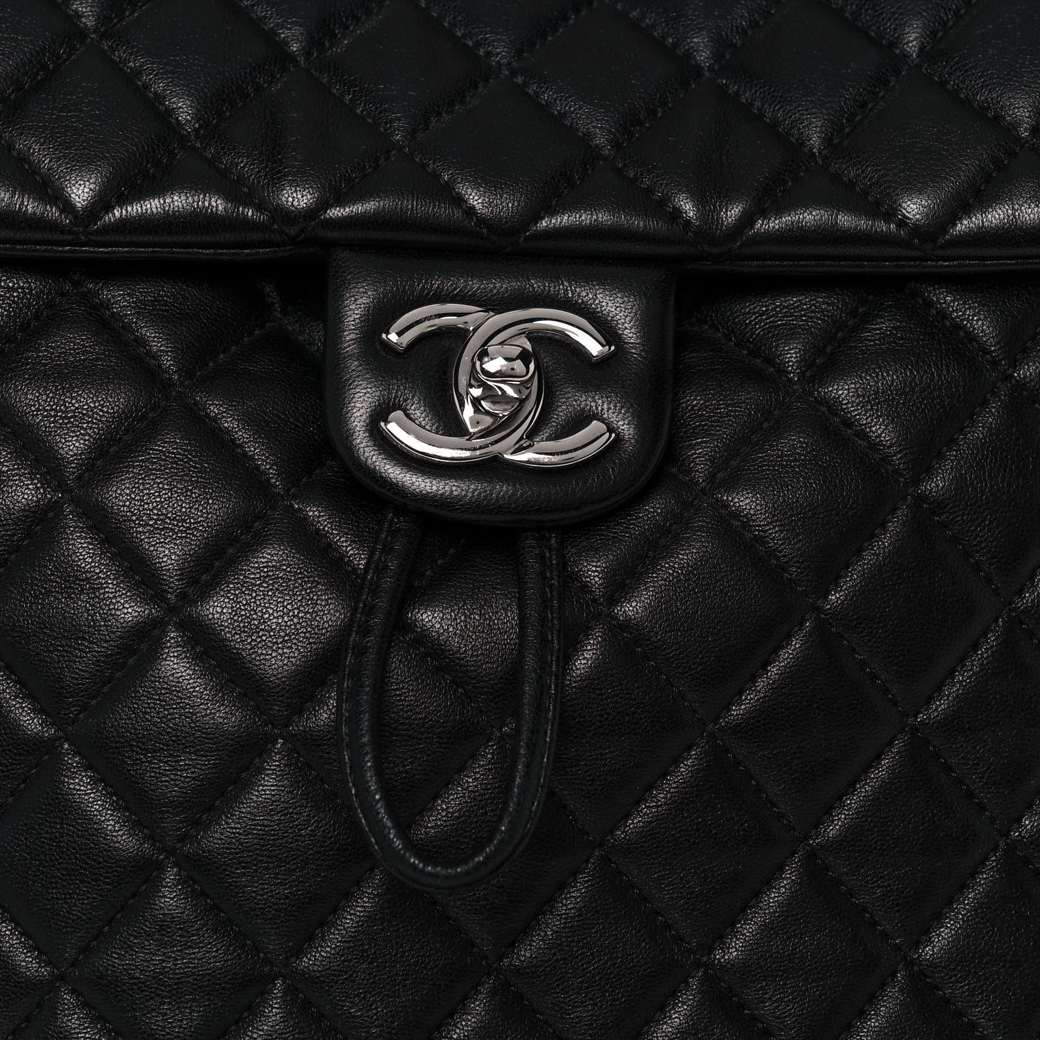 Chanel Calfskin Quilted Large Urban Spirit Backpack Black 8 of 13