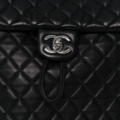 Chanel Calfskin Quilted Large Urban Spirit Backpack Black 8 of 13