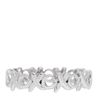 Tiffany Sterling Silver Paloma Picasso Narrow Love & Kisses Ring 52 6 1 of 4