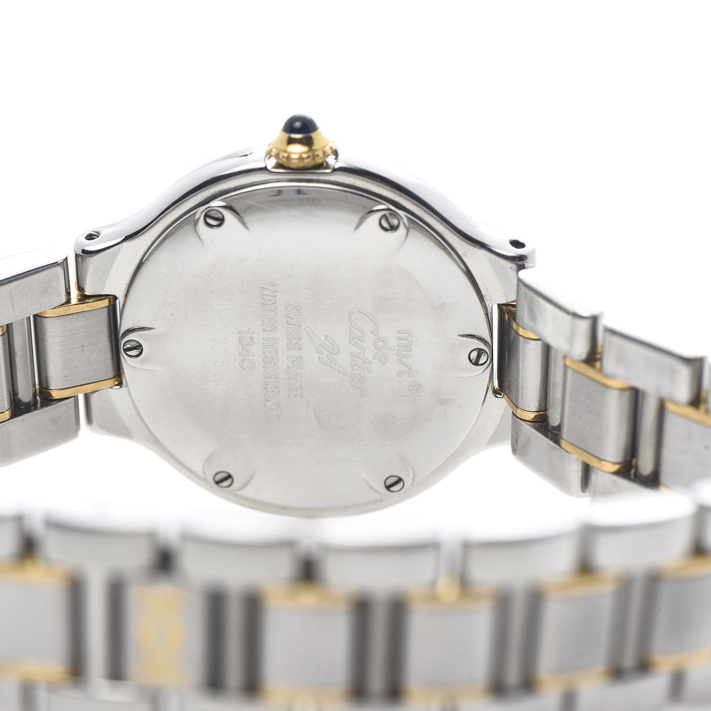 Stainless Steel 18K Yellow Gold 28mm Must De 21 Quartz Watch