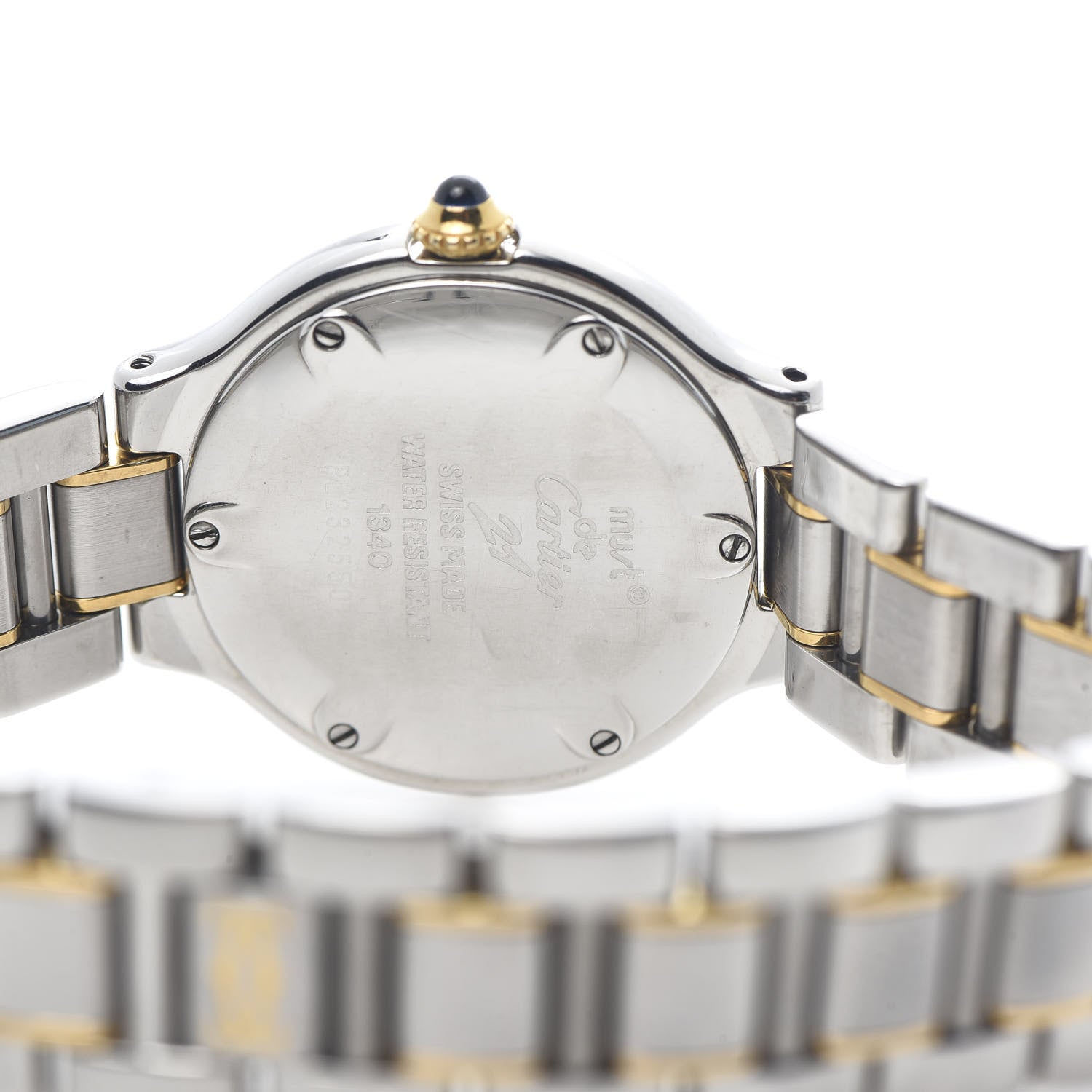 Cartier Stainless Steel 18K Yellow Gold 28mm Must De 21 Quartz Watch 5 of 5