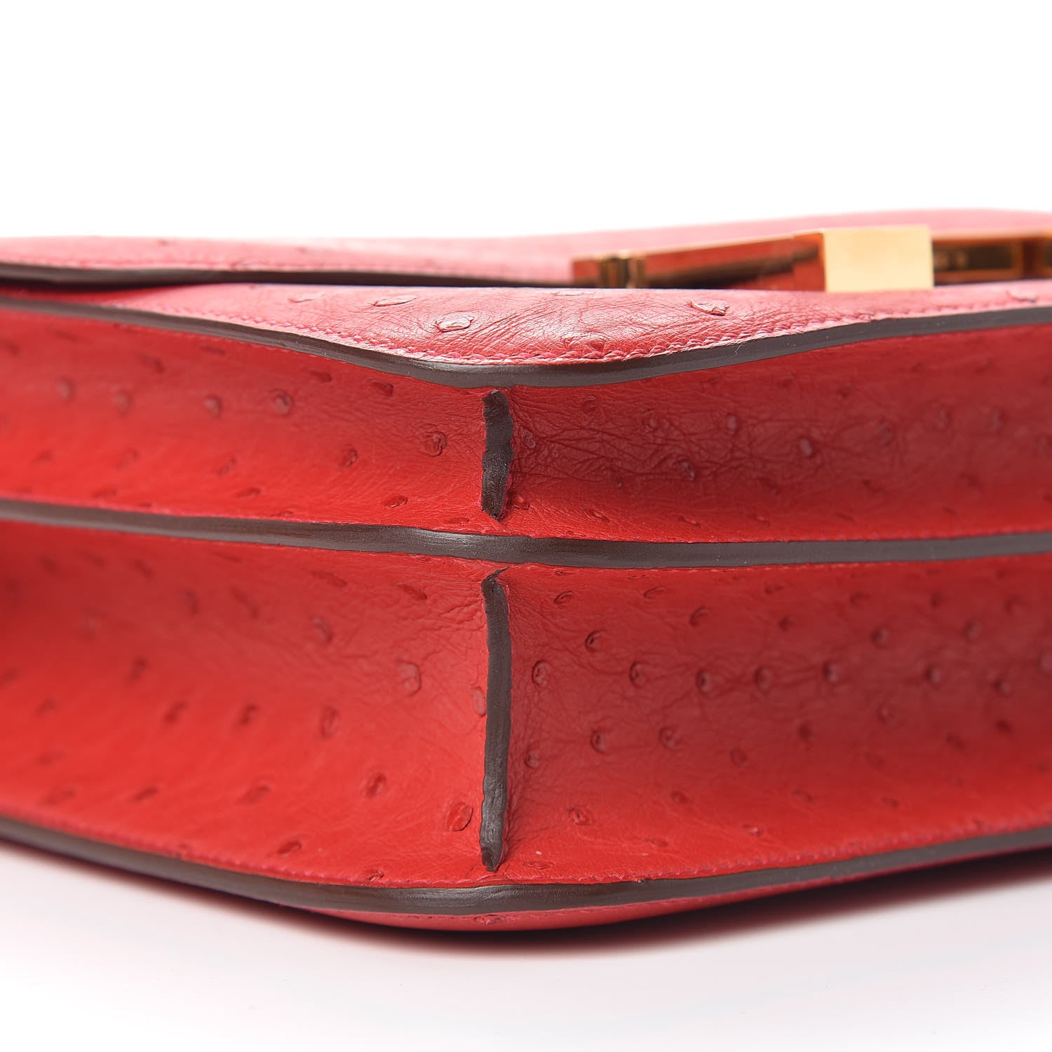 Hermes Ostrich Constance 24 Rouge Vif 5 of 10