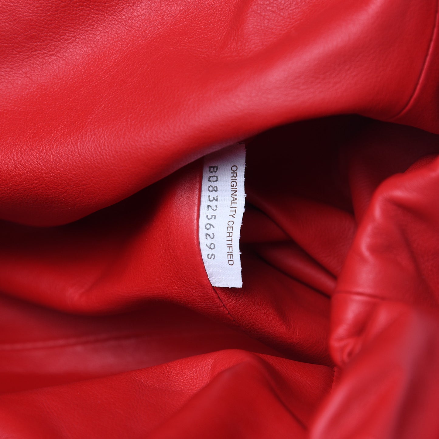 Smooth Butter Calf The Pouch Oversized Clutch Bright Red
