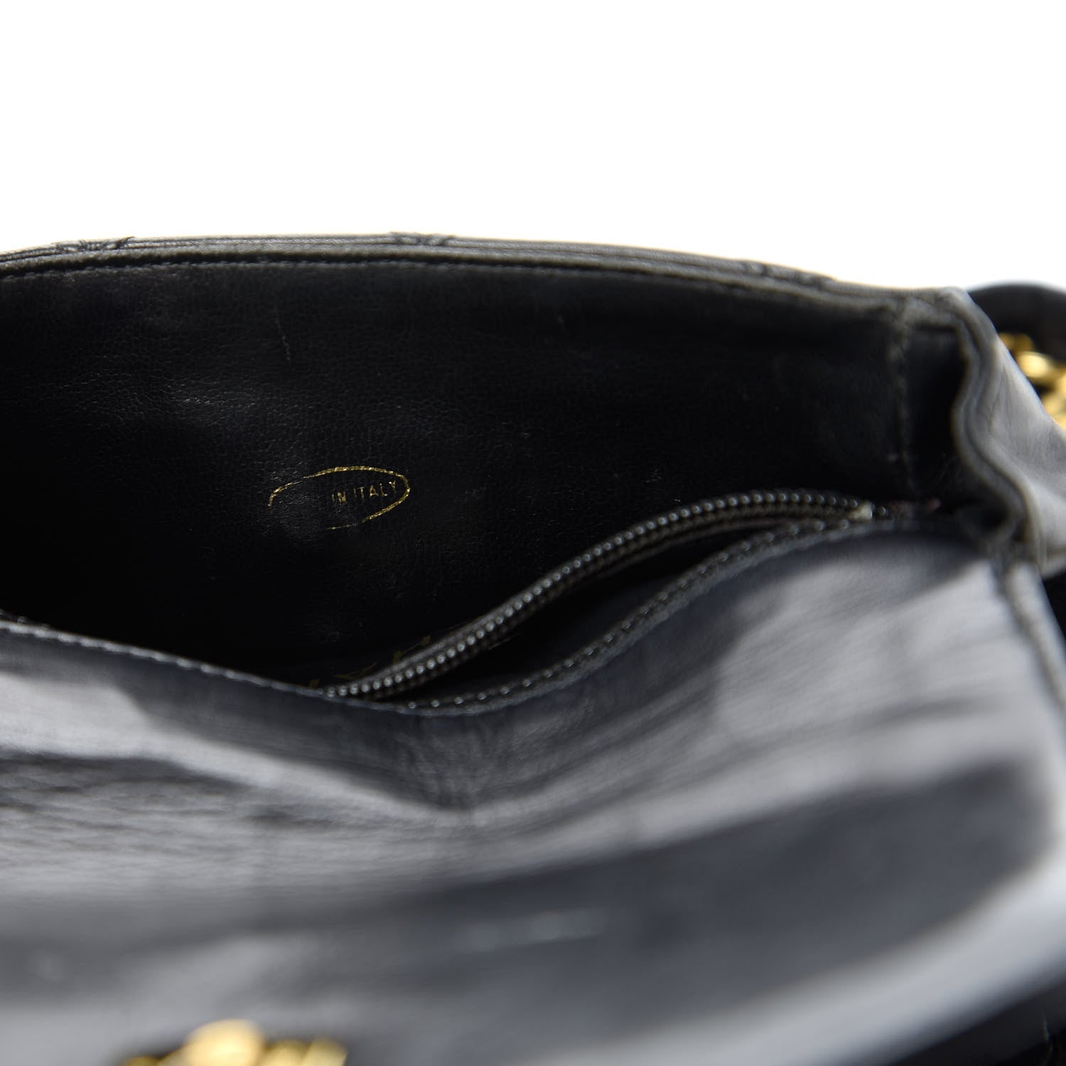 Chanel Calfskin Diamond Embossed Flap Waist Belt Bag Black 9 of 12