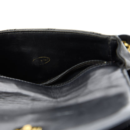 Chanel Calfskin Diamond Embossed Flap Waist Belt Bag Black 9 of 12