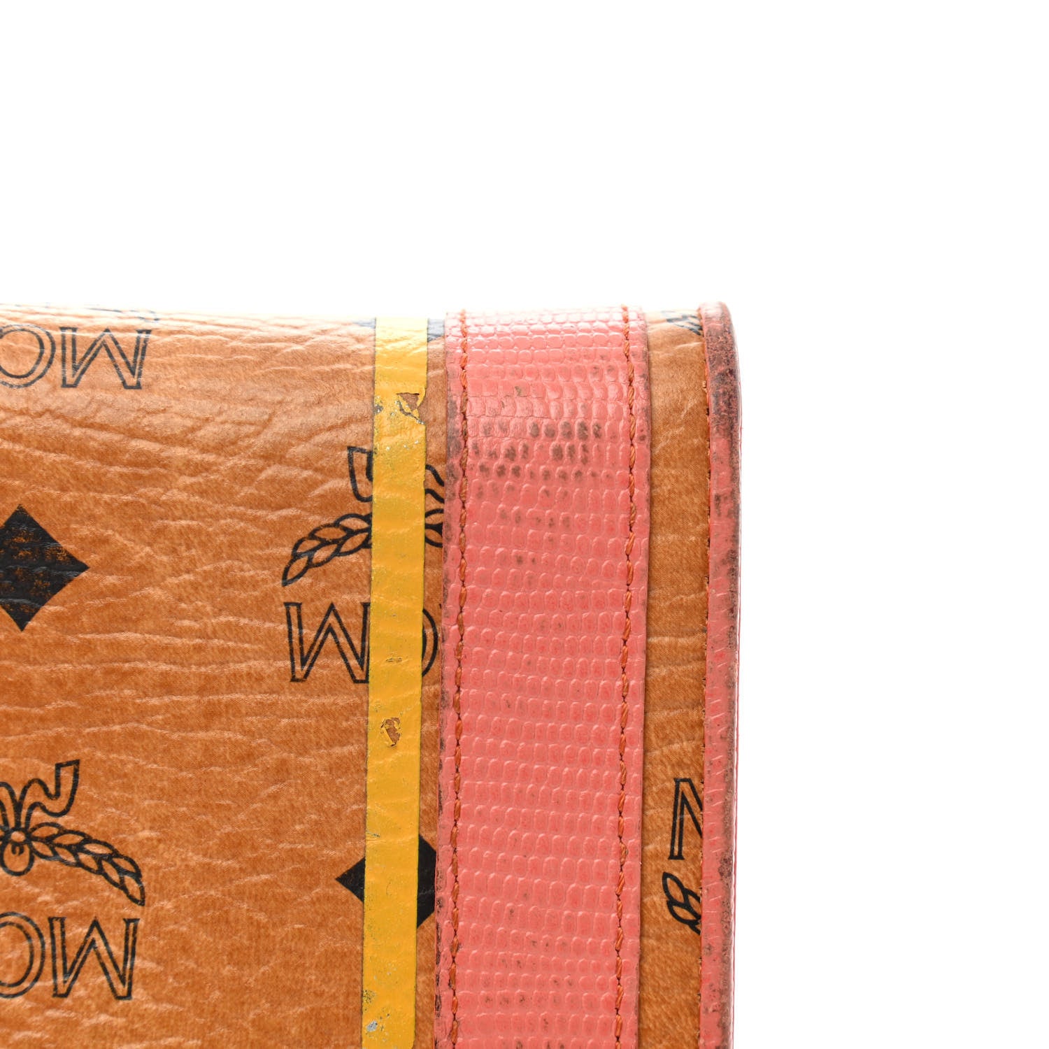 MCM Visetos Striped Trifold Wallet 10 of 10