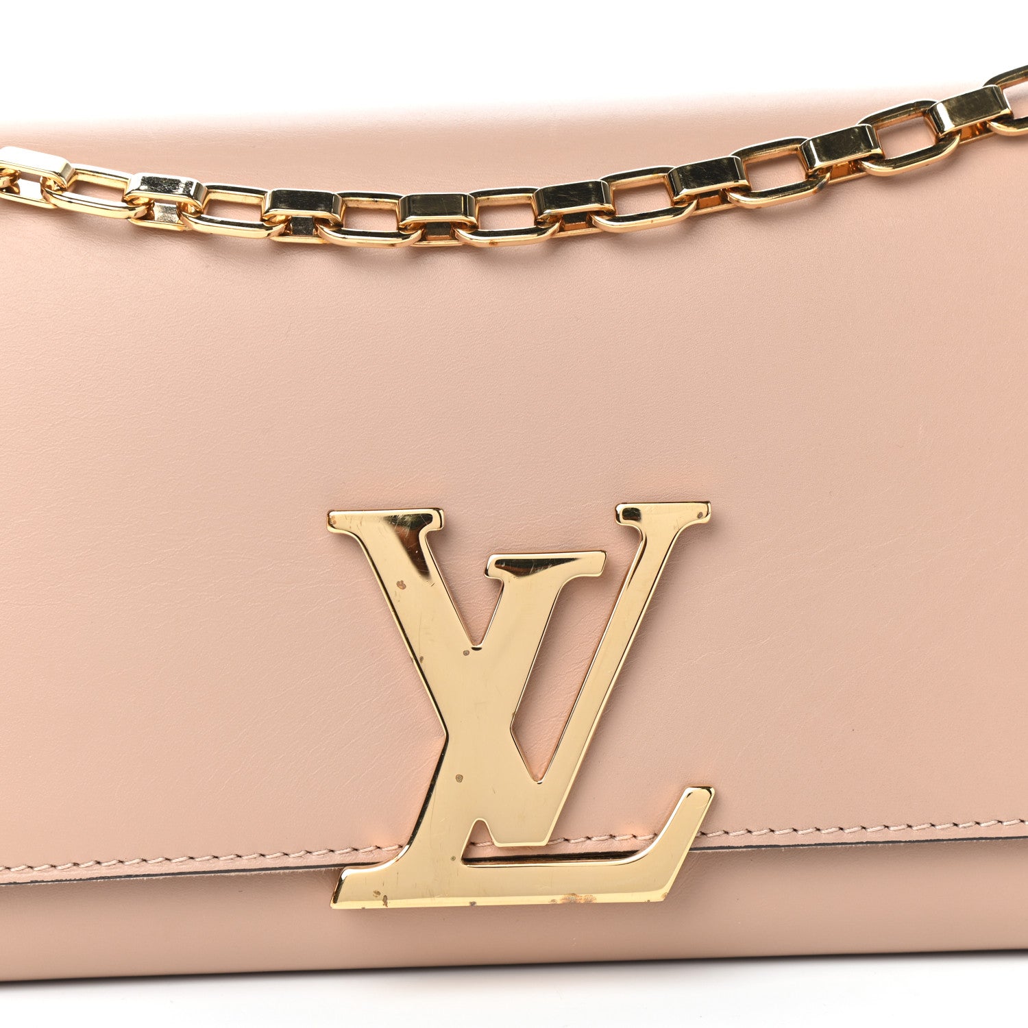 Louis Vuitton Calfskin Chain Louise Rose Poudre 7 of 9