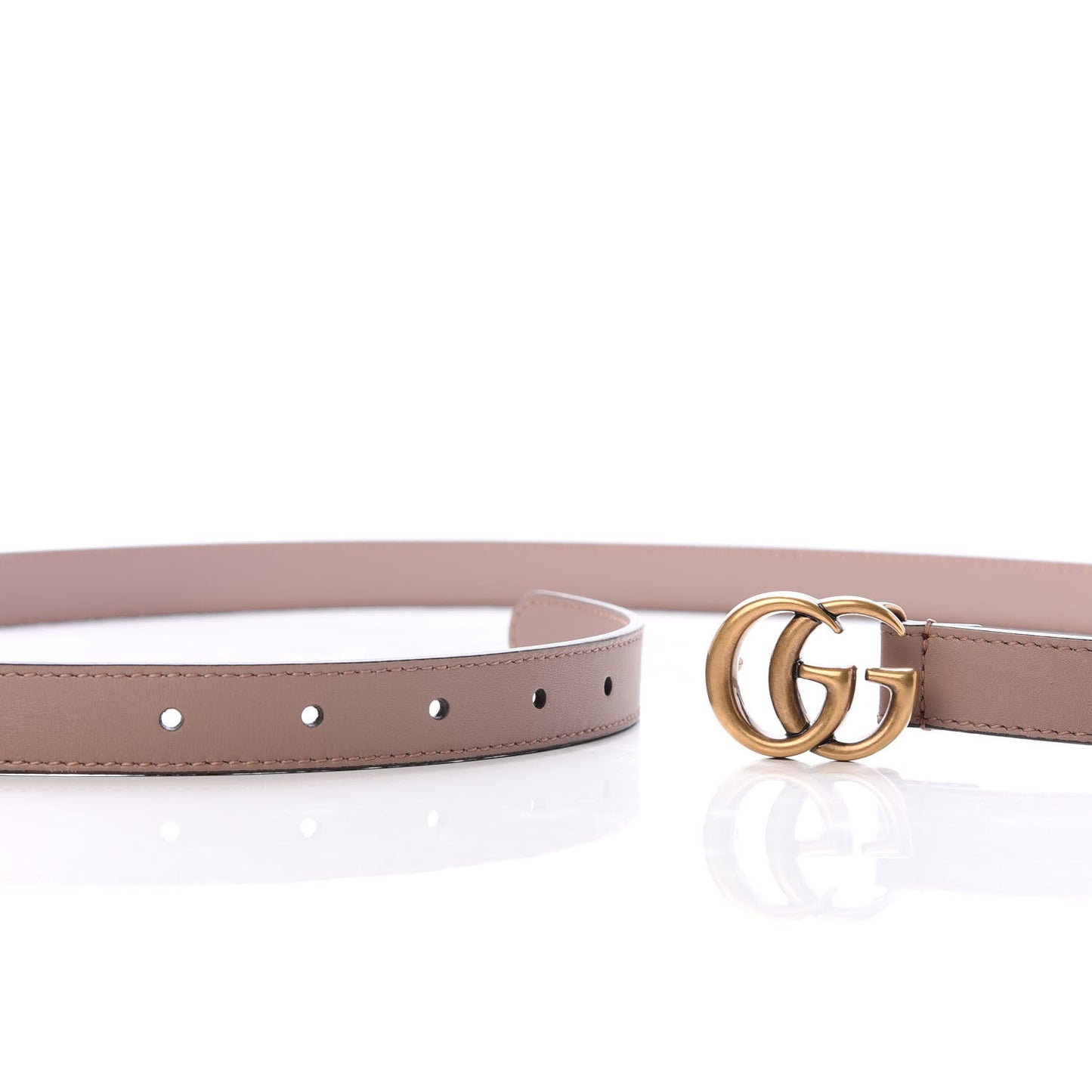 Calfskin Double G 20mm Belt 110 44 Porcelain Rose