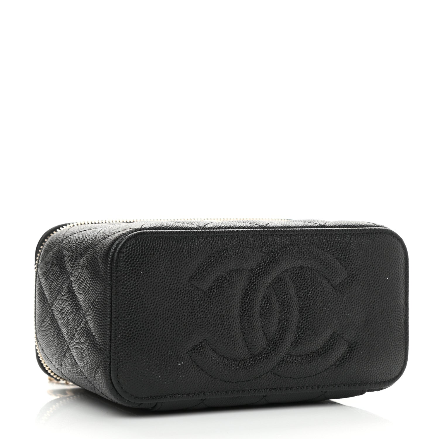 Chanel Caviar Quilted Small Vanity Case With Chain Black 4 of 12