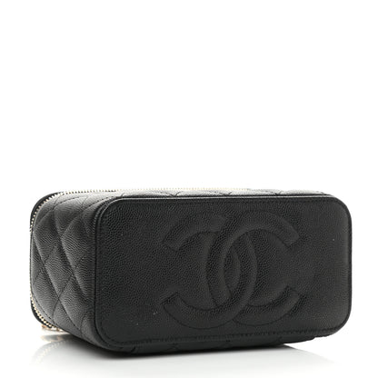 Chanel Caviar Quilted Small Vanity Case With Chain Black 4 of 12
