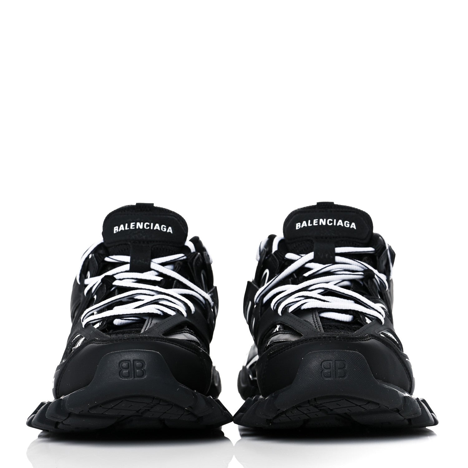 Balenciaga Mesh Nylon Mens Track LED Sneakers 37 Black 2 of 7