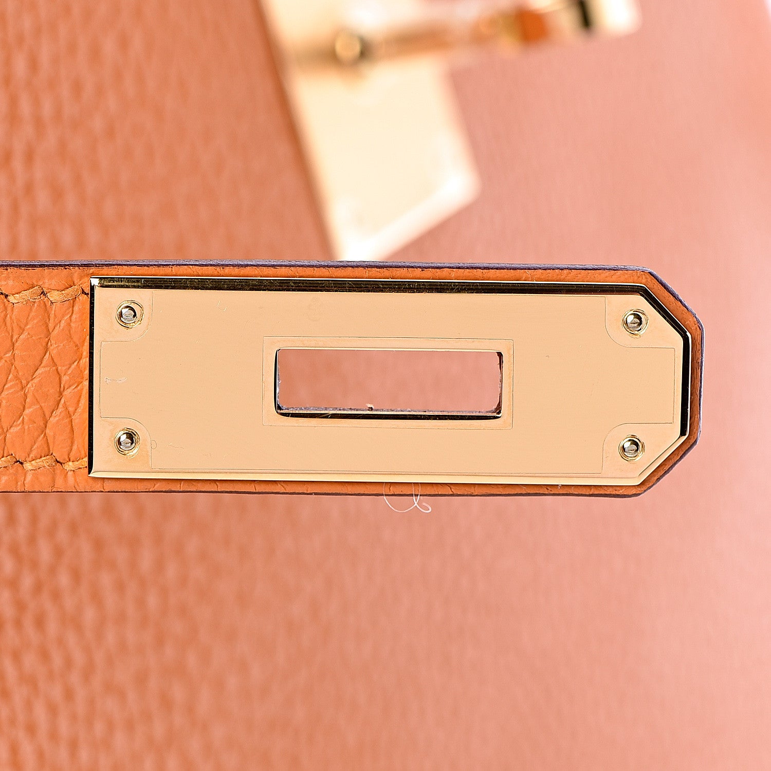 Hermes Taurillon Clemence Kelly Retourne 28 Abricot 14 of 38