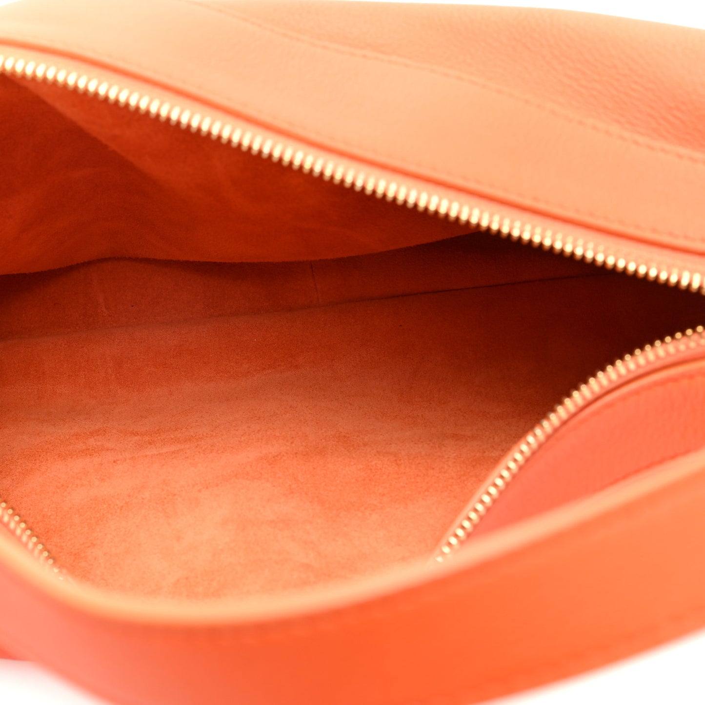 Supple Calfskin Medium Romy Shoulder Bag Pop Orange
