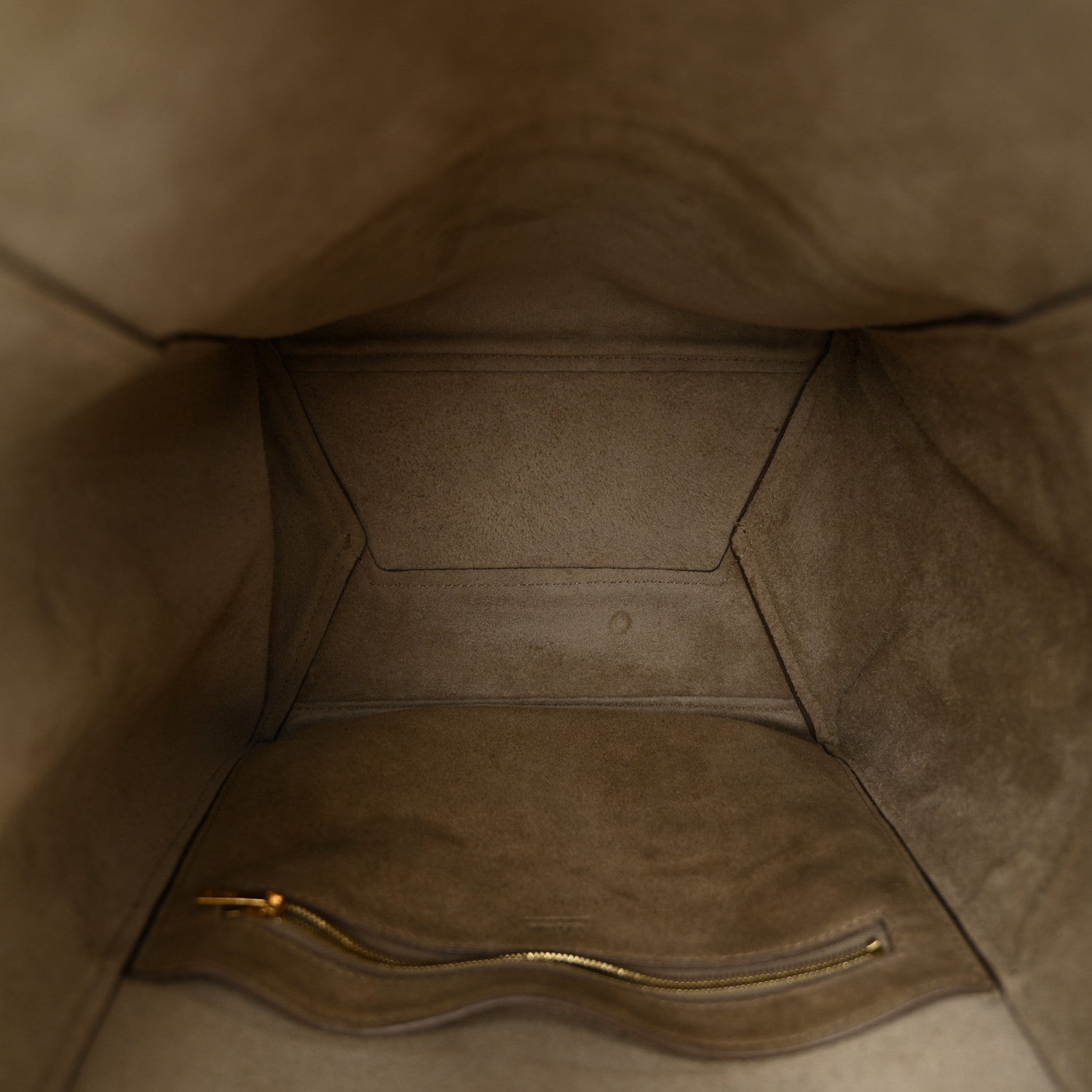 Celine Soft Grained Calfskin Sangle Bucket Bag Taupe 5 of 13