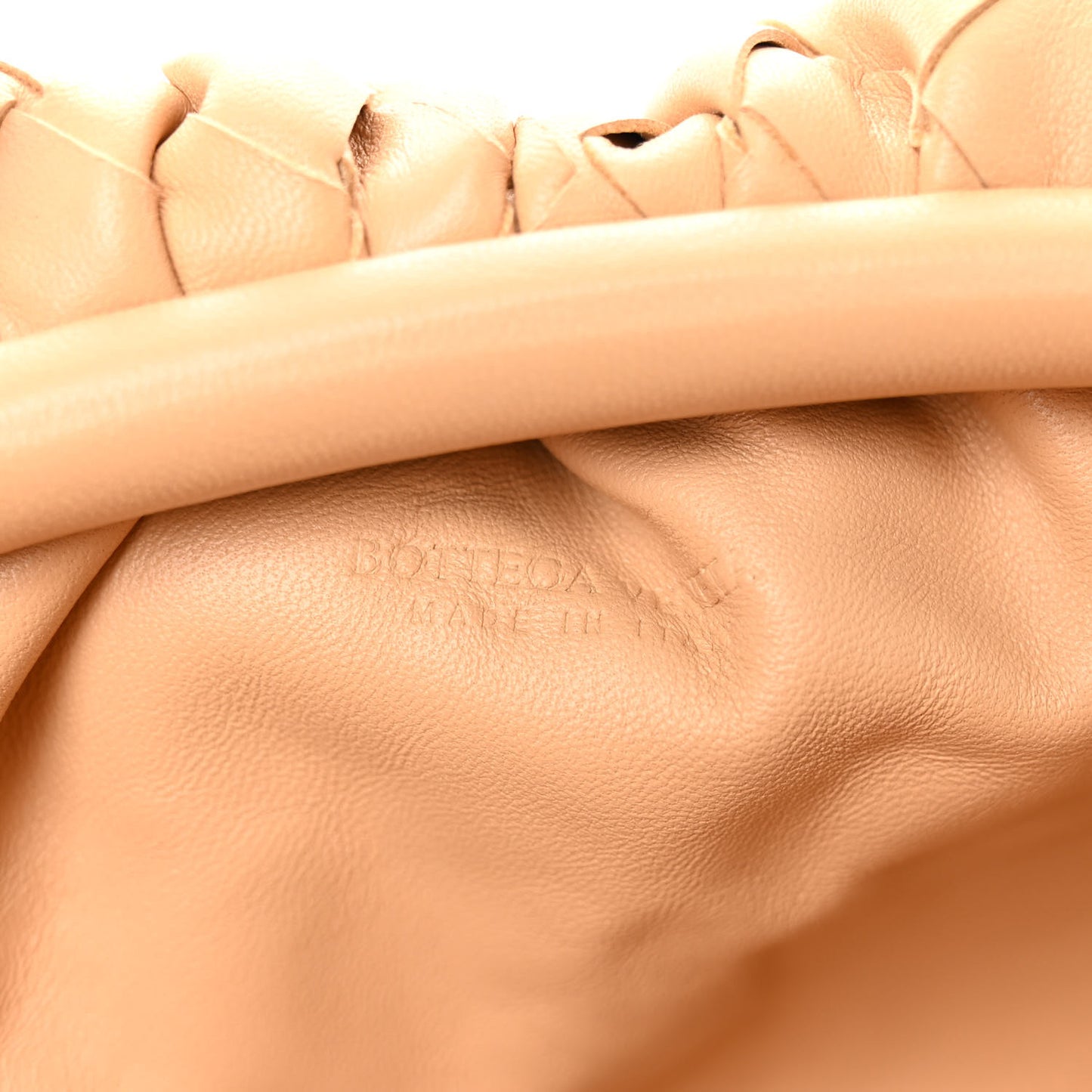 Nappa Intrecciato The Mini Pouch Almond