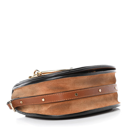 Chloe Calfskin Suede Small Nile Bracelet Bag Caramel 3 of 8