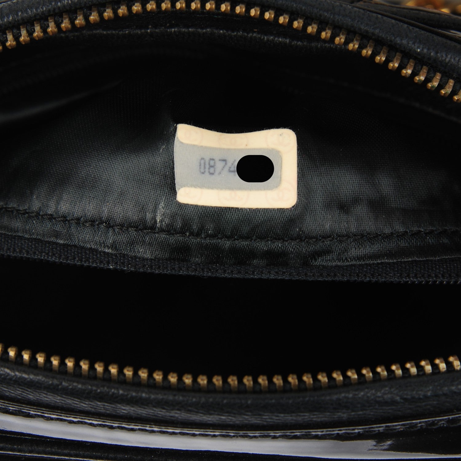 Chanel Patent Quilted Tassel Camera Case Black 9 of 11