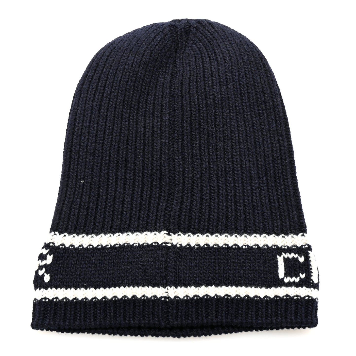 Wool Cashmere Star Beanie Blue Marine