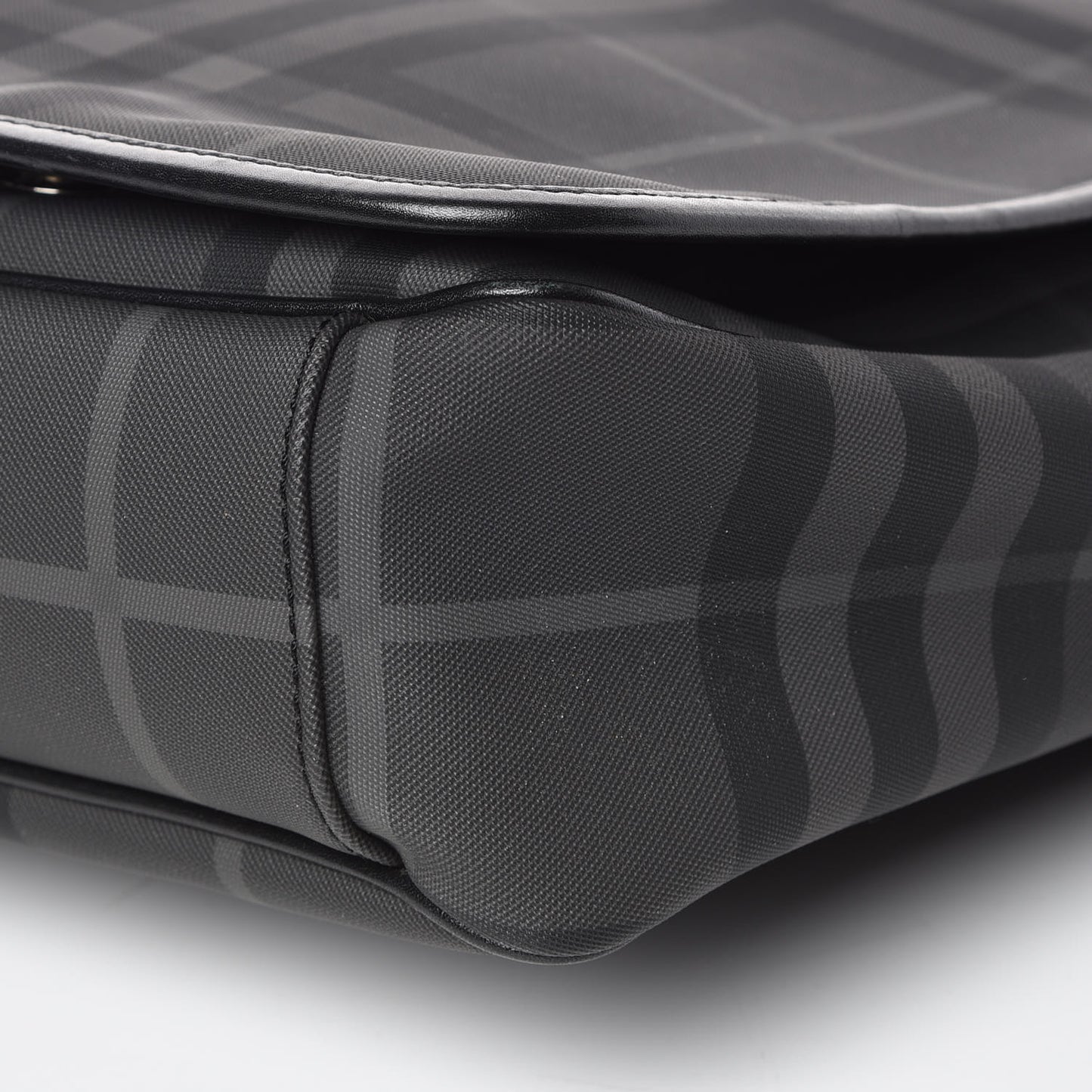 Nylon Smoked Check Messenger Bag