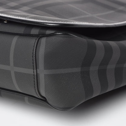 Burberry Nylon Smoked Check Messenger Bag 12 of 12