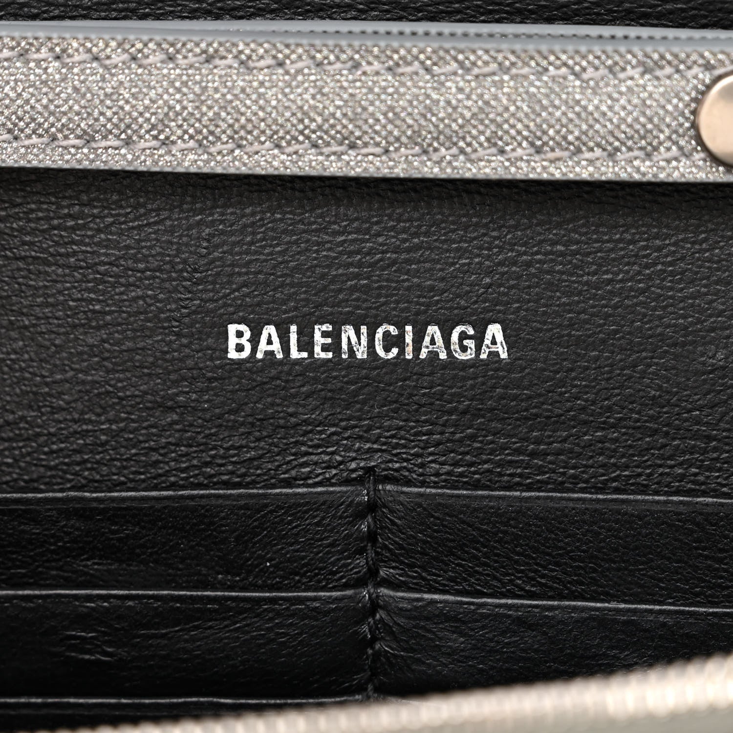 Balenciaga Glitter Fabric Hourglass Chain Bag Grey 6 of 10