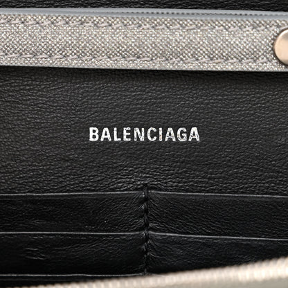 Balenciaga Glitter Fabric Hourglass Chain Bag Grey 6 of 10