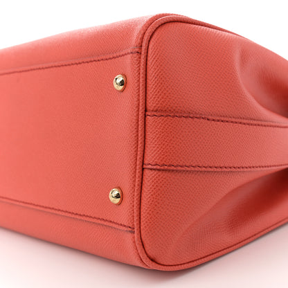 Dolce & Gabbana Dauphine Miss Sicily Double Zip Satchel Rosso Arancio 9 of 10