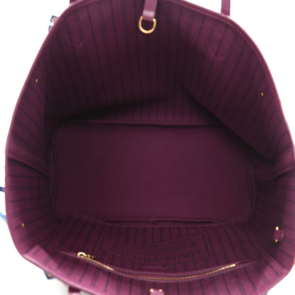 Louis Vuitton Monogram Totem Neverfull MM Magenta 5 of 10