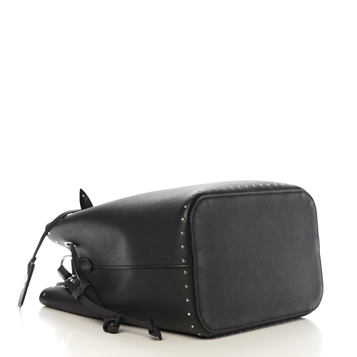 Louis Vuitton Soft Calfskin Lockme Studs Bucket Black 3 of 10