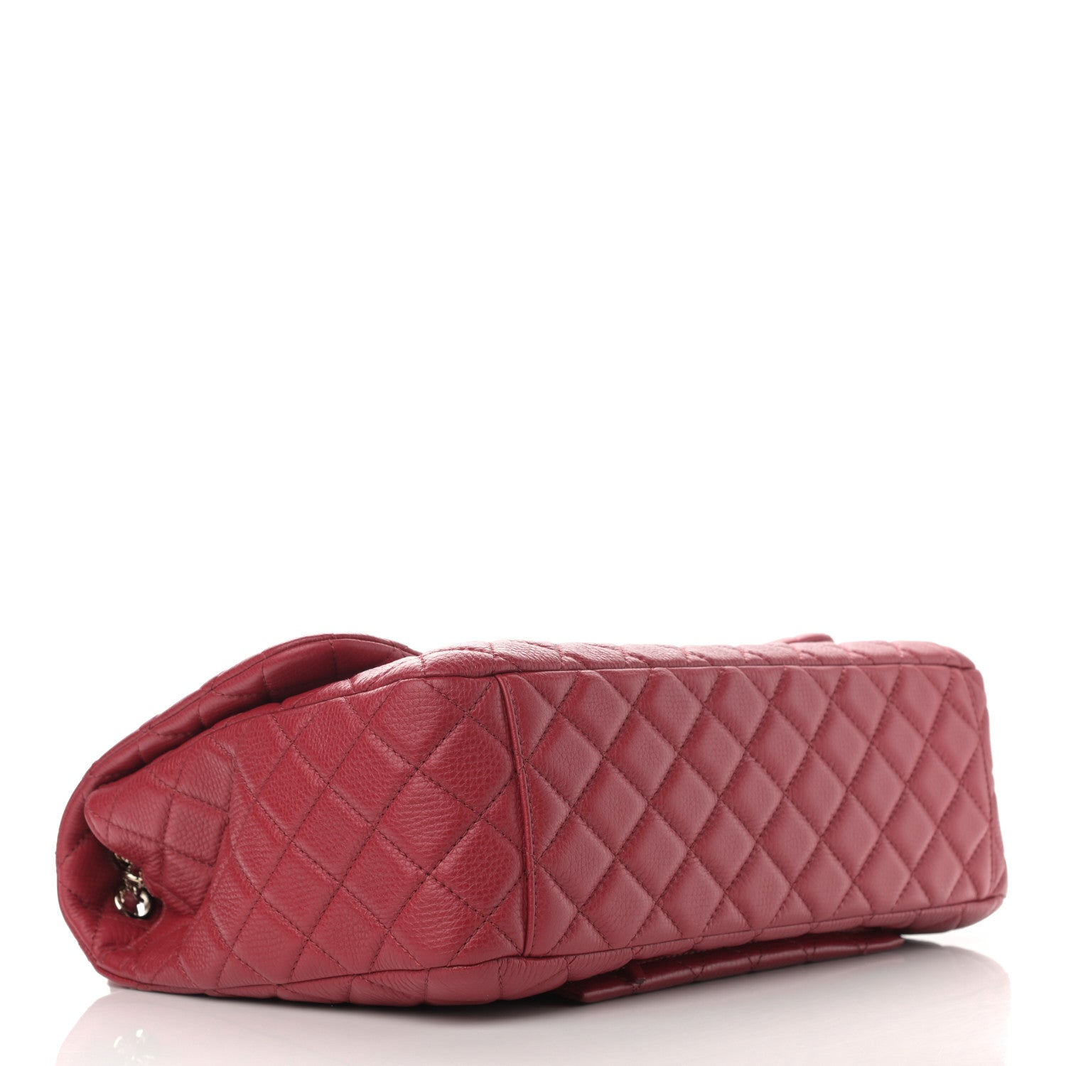 Chanel Calfskin Quilted Small XXL Travel Flap Bag Red 4 of 11
