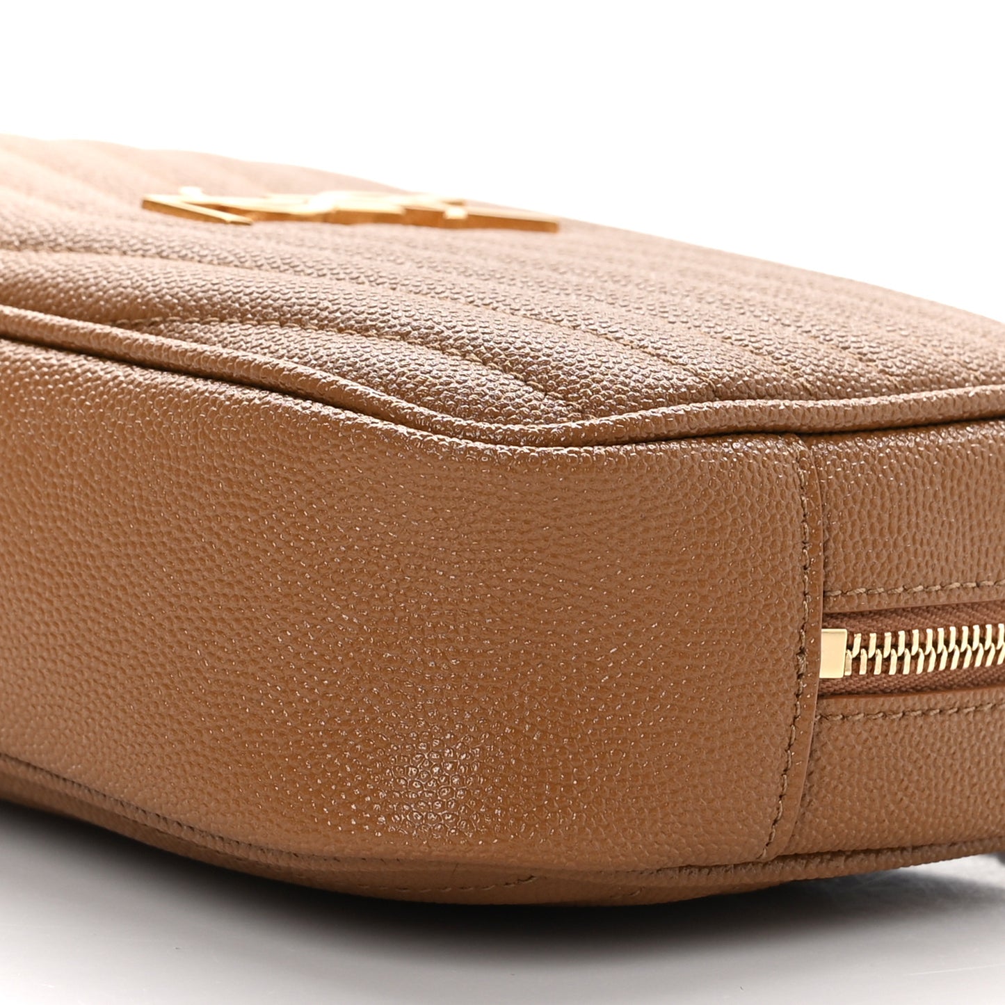 Grain De Poudre Matelasse Monogram Mini Lou Camera Bag Dark Natural