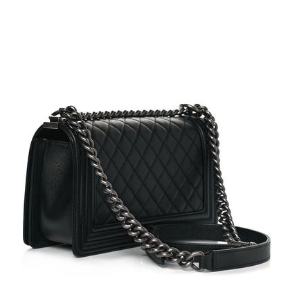 Chanel Caviar Quilted Medium Boy Flap Black 3 of 9