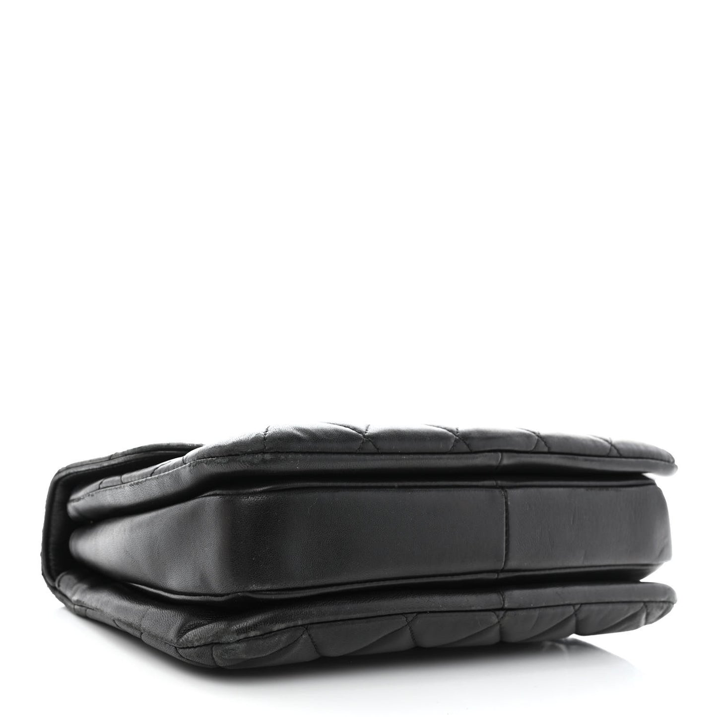 Lambskin Quilted Small Trendy CC Dual Handle Flap Bag Black