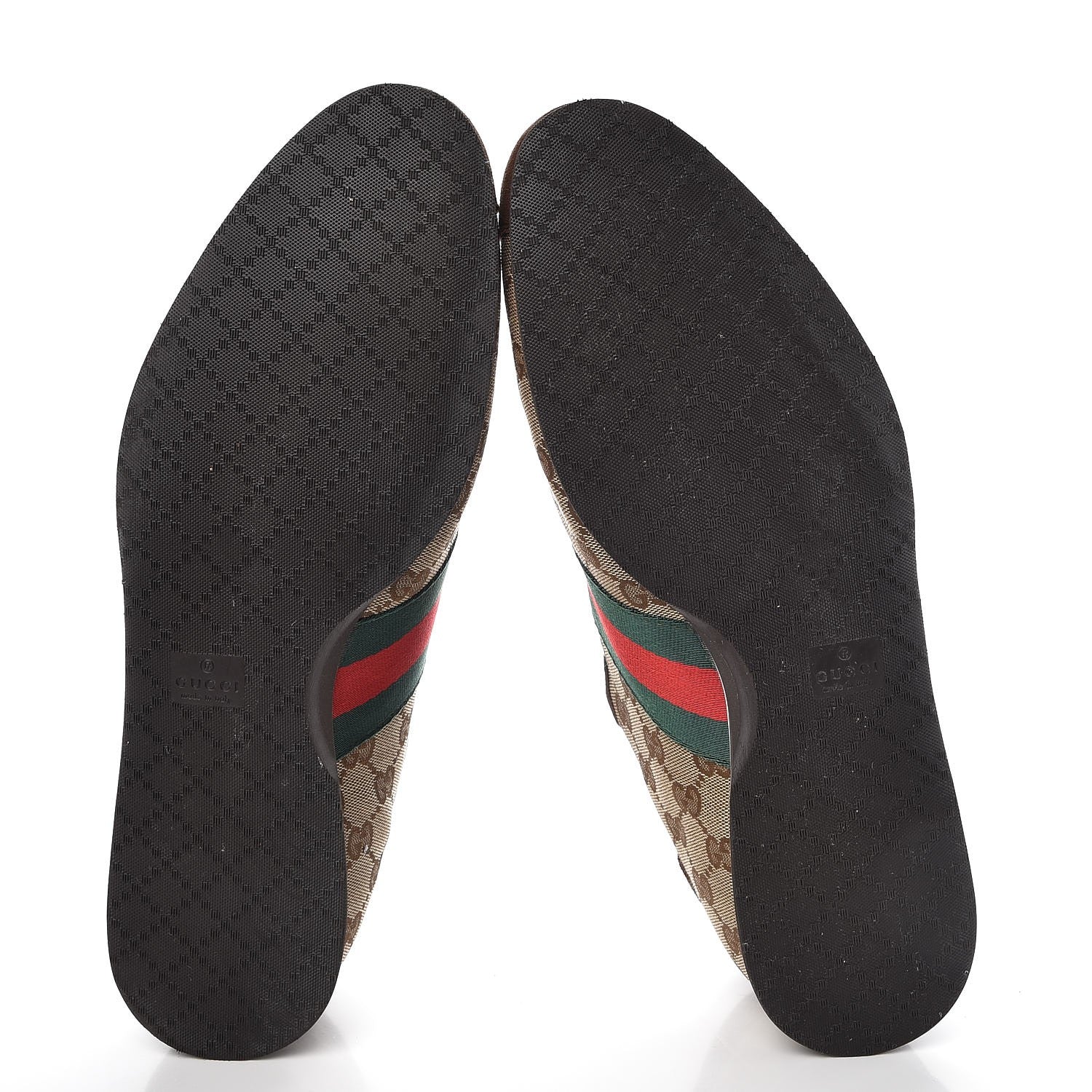 Gucci GG Monogram Suede Vintage Web Mens Sneakers 12.5 Dark Chestnut 5 of 14