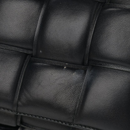 Bottega Veneta Lambskin Maxi Intreccio Padded Chain Cassette Crossbody Bag Black 12 of 16