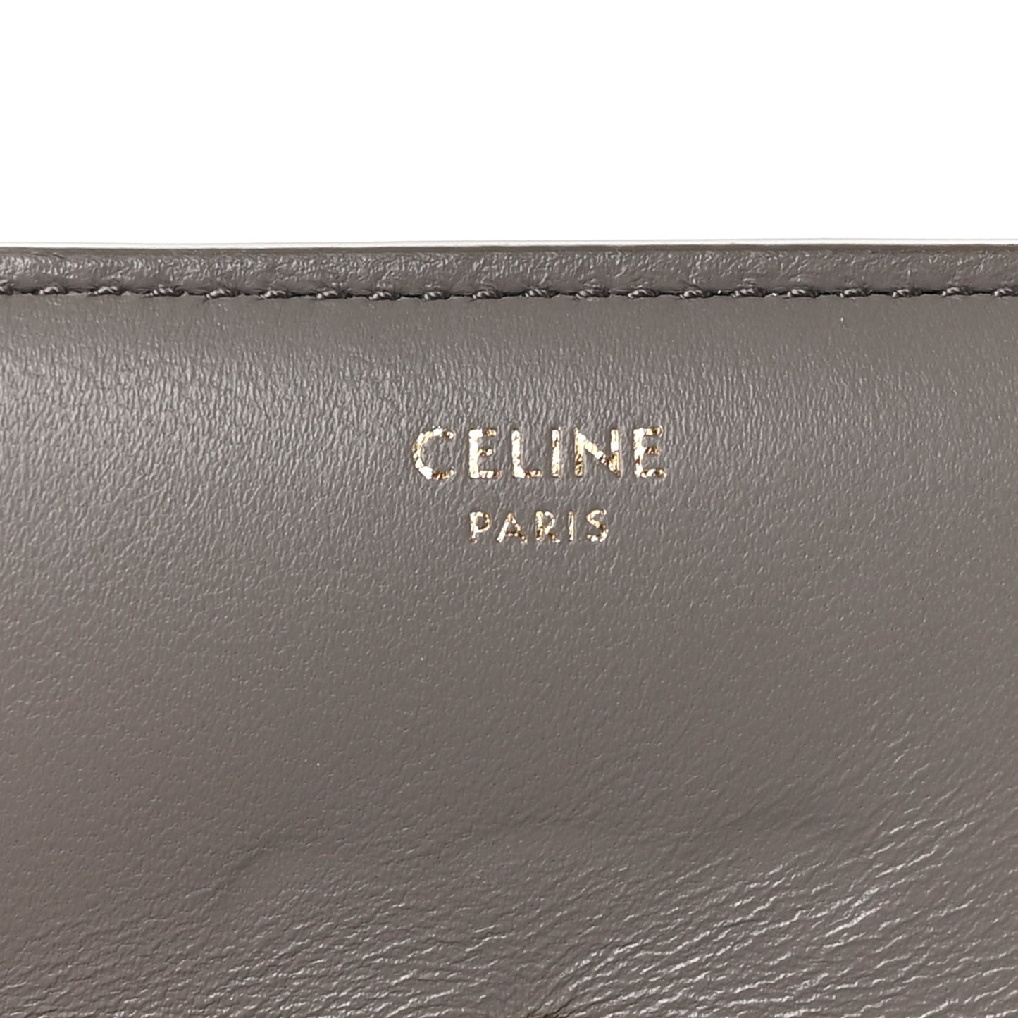 Shiny Smooth Lambskin Small Triomphe Wallet Pebble